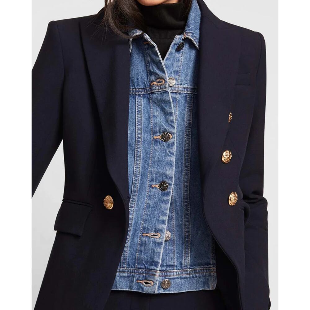 New VERONICA BEARD Slate Denim Dickey Size 00-14 - Picture 4 of 11